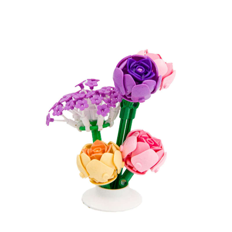 Sluban - Pleyerid - Flowers - Peony - 198pcs