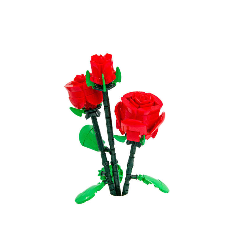 Sluban - Pleyerid - Flowers - Red Rose - 258pcs