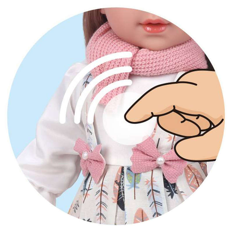Fashion Doll with Sound - Mia - Dress, Beanie & Shoes - 40cm