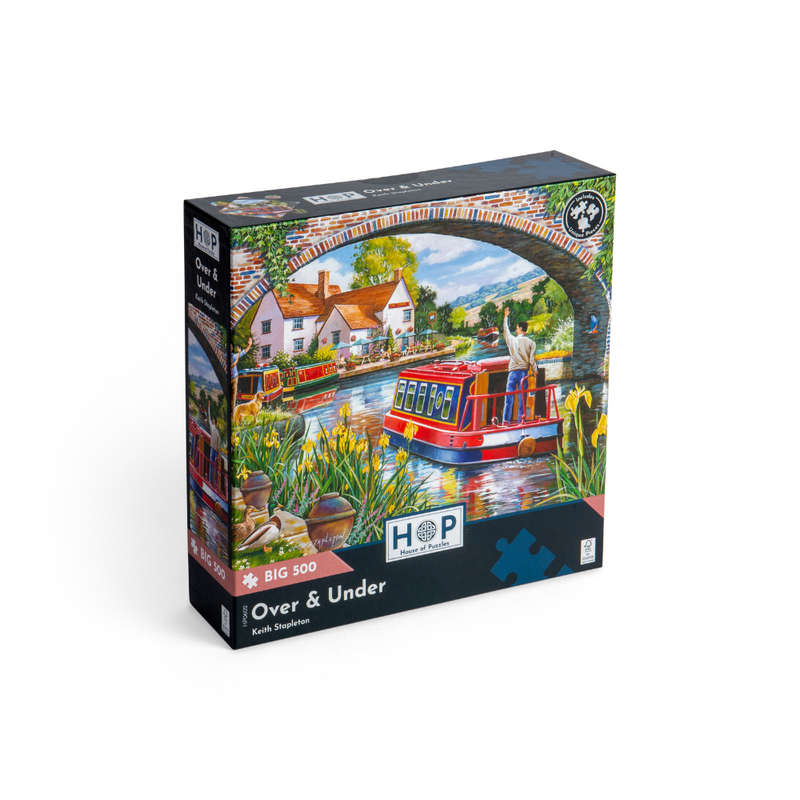 House of Puzzles - Over & Under - XL Pieces - 500 Piece Jigsaw Puzzle