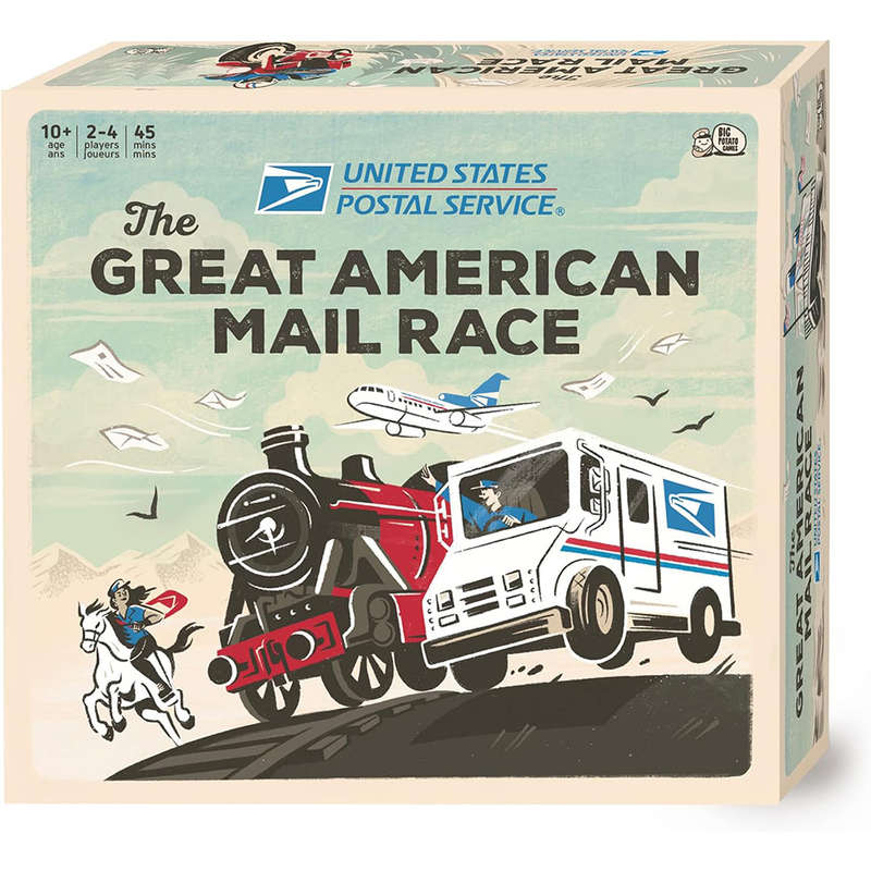 Big Potato Games - The Great American Mail Race - Family Board Game - 2-4 Players