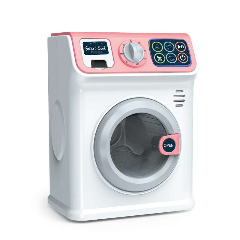 Pretend & Play Washing Machine with Sound and Spinning Action - Pink
