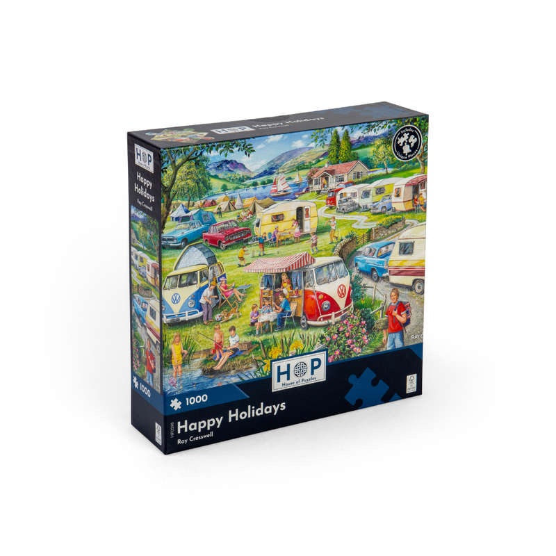House of Puzzles - Happy Holidays - 1000 Piece Jigsaw Puzzle