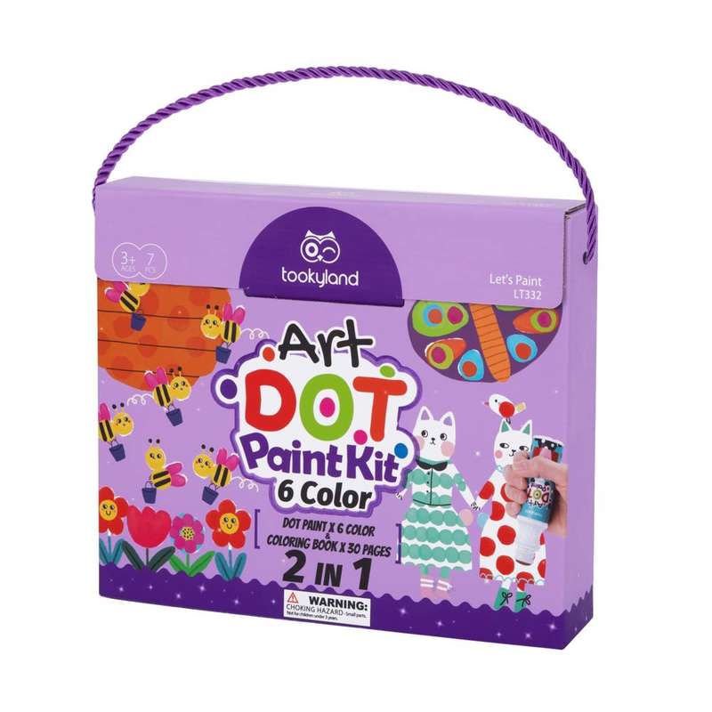 TookyToy - Dot Paint Kit - 6 Colours