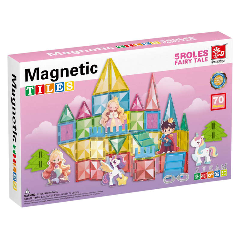Magnetic Tiles - Princess Set - 70 Pieces
