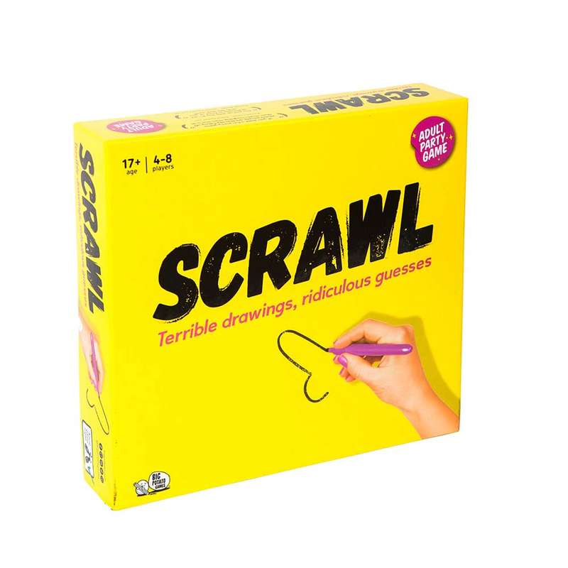 Big Potato Games - Scrawl 17+ - Party Game - 4-8 Players