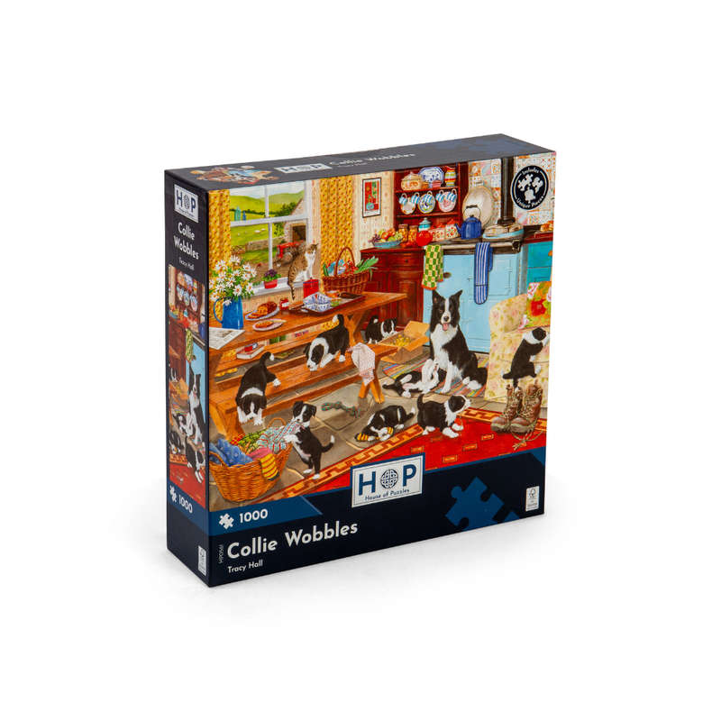 House of Puzzles - Collie Wobbles - 1000 Piece Jigsaw Puzzle