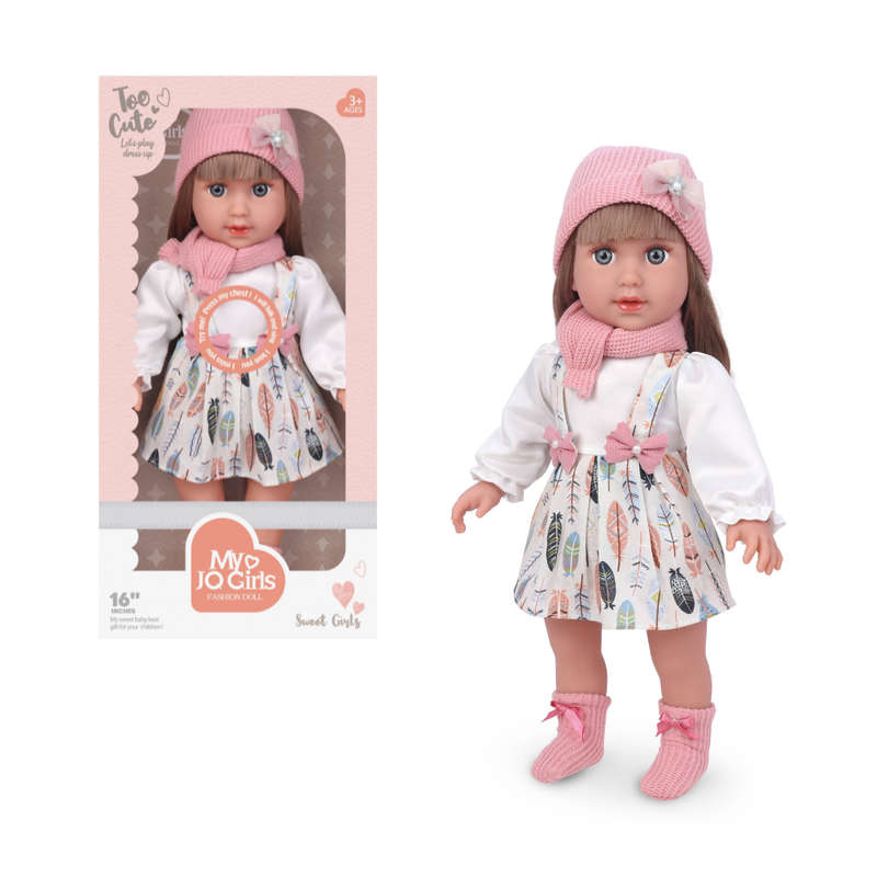Fashion Doll with Sound - Mia - Dress, Beanie & Shoes - 40cm