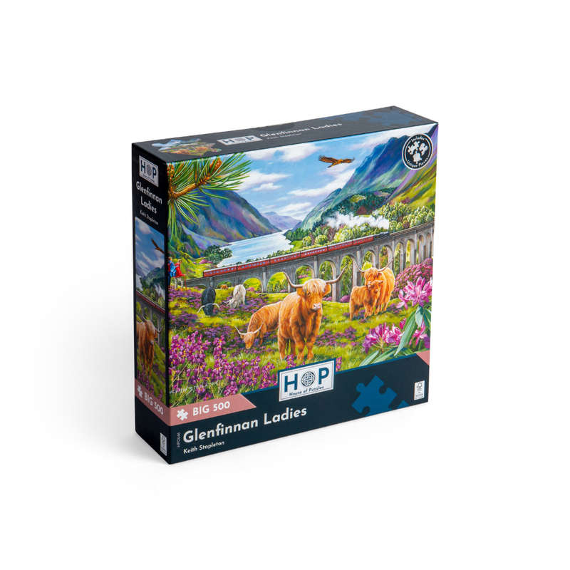 House of Puzzles - Glenfinnan Ladies - XL Pieces - 500 Piece Jigsaw Puzzle