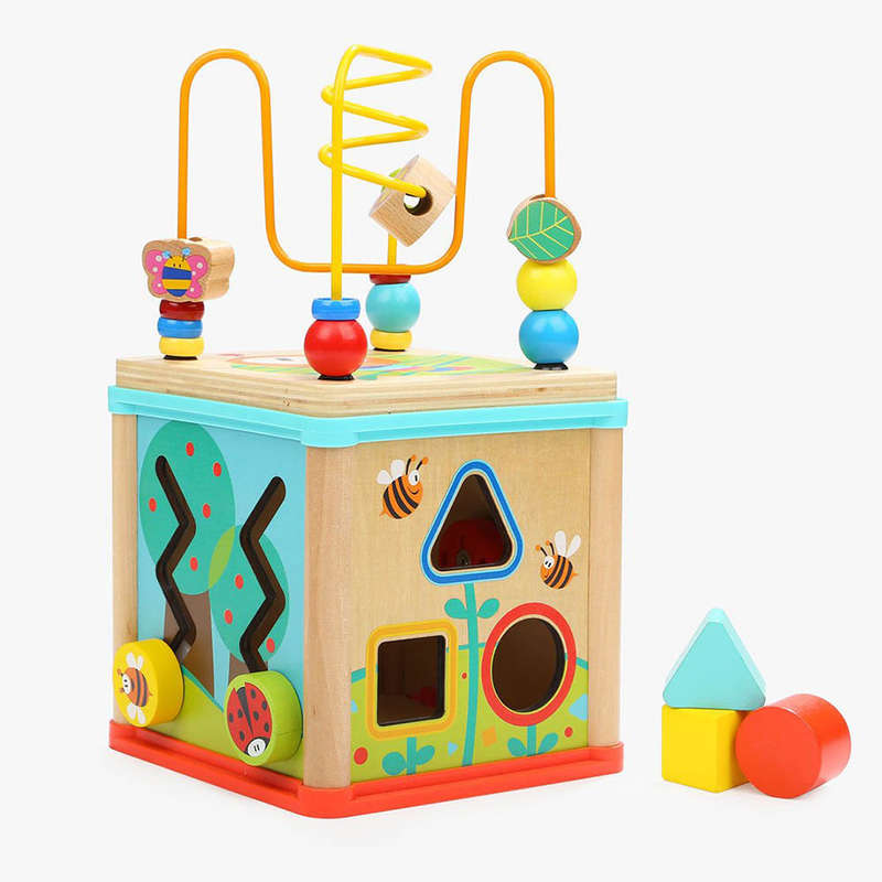 TopBright - 5-in-1 Garden Activity Cube - 16.5 x 16.5 x 17.2 cm