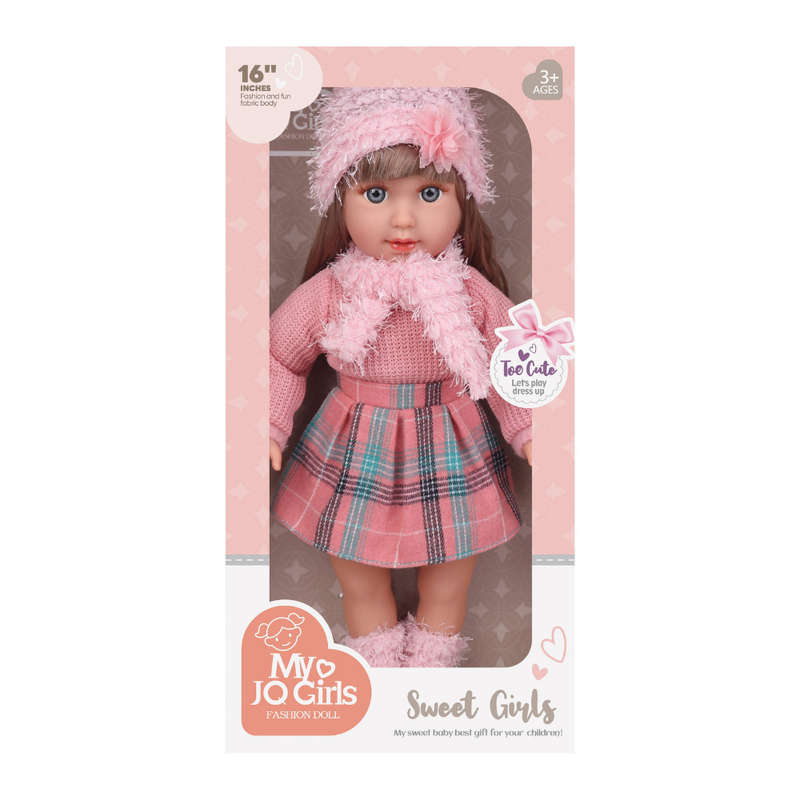 Fashion Doll - Leila - Dress, Beanie & Shoes - 40cm