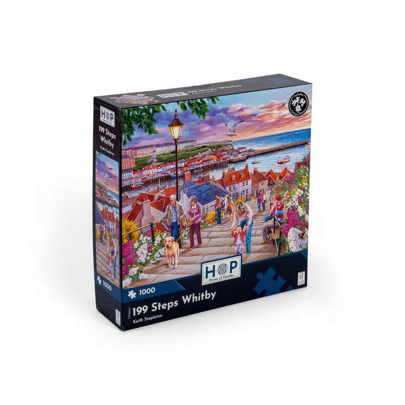 House of Puzzles - 199 Steps Whitby - 1000 Piece Jigsaw Puzzle