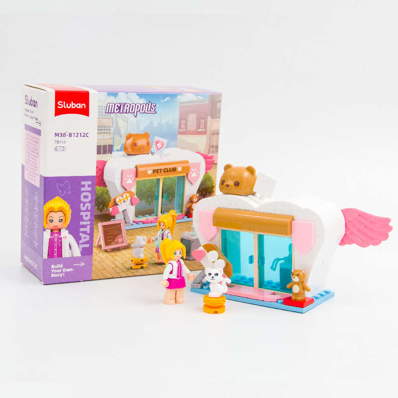 Sluban - Metropolis - Cute Pet Salon - 78pcs