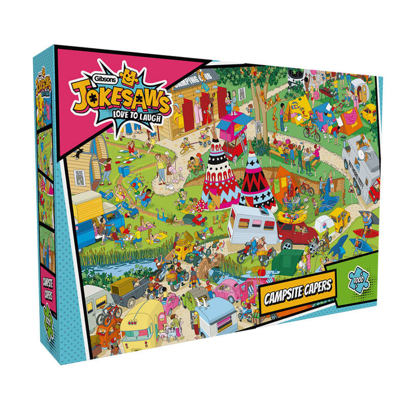 Gibsons - Jokesaws: Campsite Capers - 1000 Piece Jigsaw Puzzle