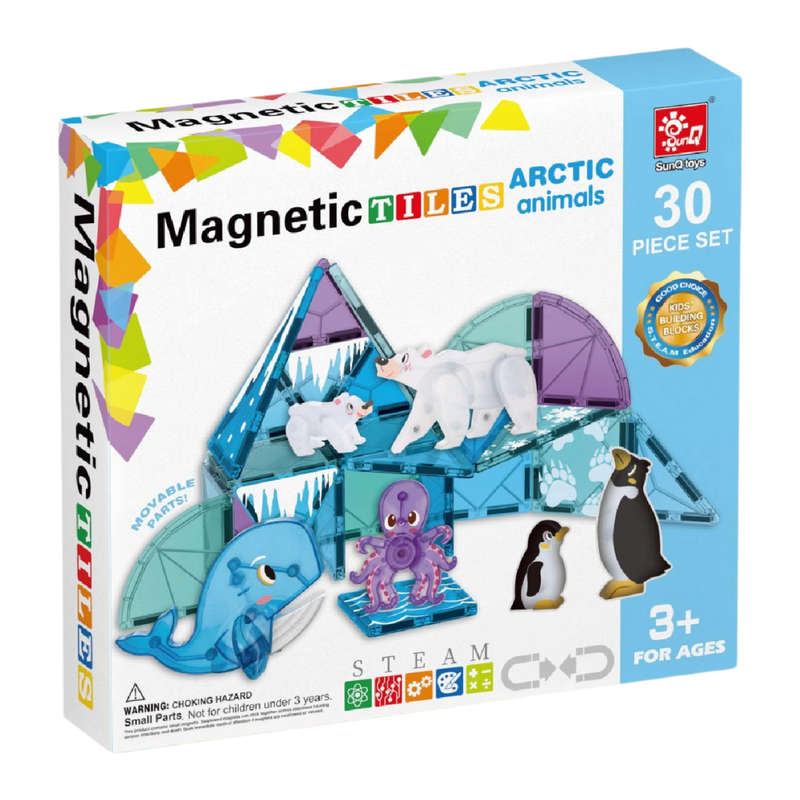 Magnetic Tiles - Arctic Animals Set - 30 Pieces