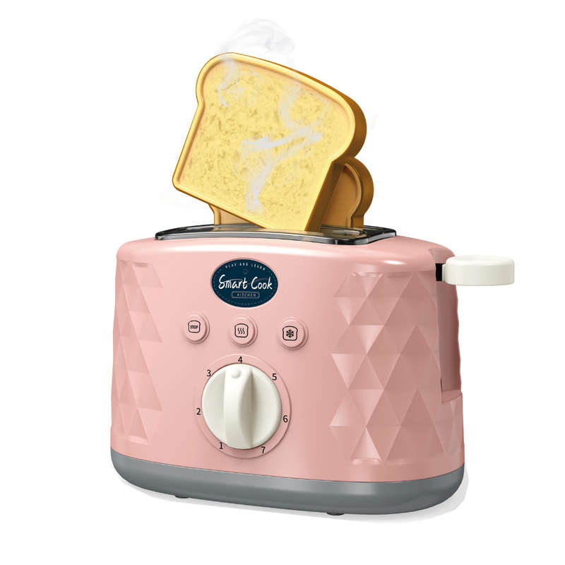 Pretend & Play Pop-Up Toaster Set with Timer - Pink