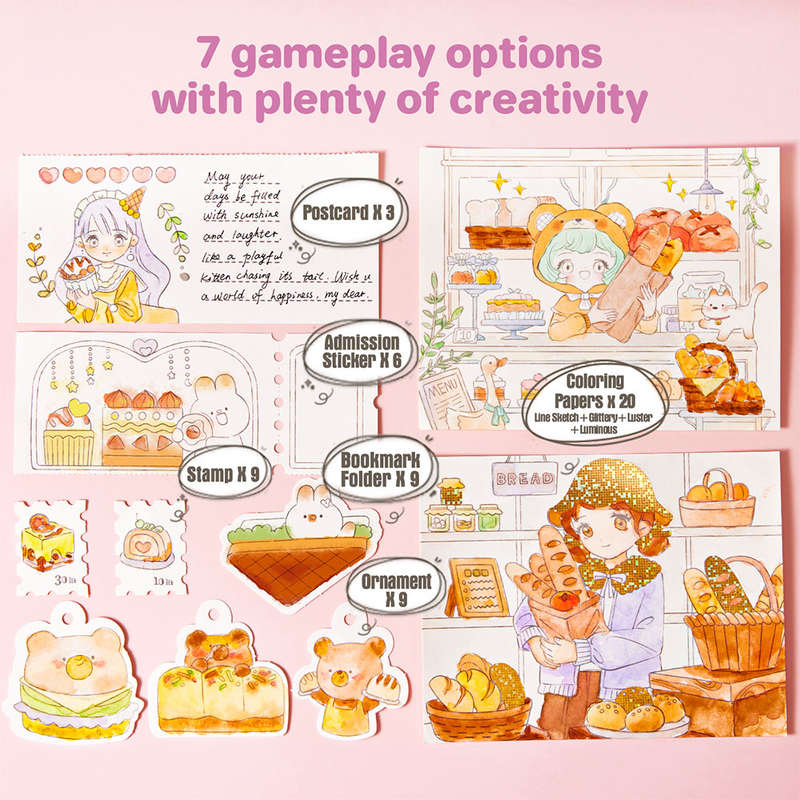 Jar Meló - Watercolor Painting Book - Dessert Princess