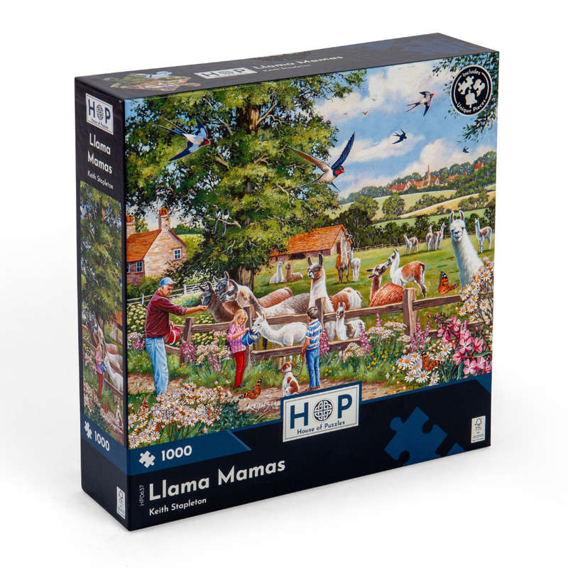 House of Puzzles - Llama Mamas - 1000 Piece Jigsaw Puzzle