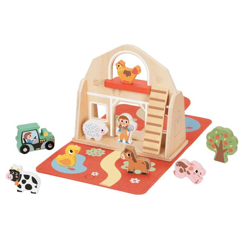 TookyToy - Farm Animals Story Bo x Play Set