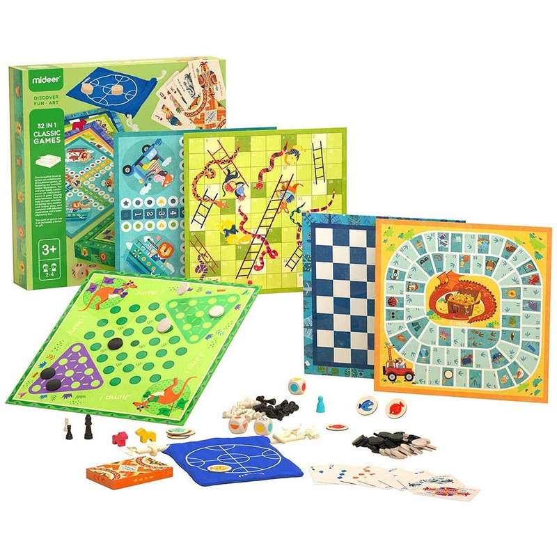 Mideer - 32-in-1 Classic Games Set