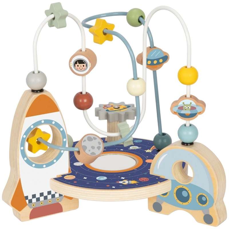TookyToy - Wooden Bead Maze Acitivty Toy - Space