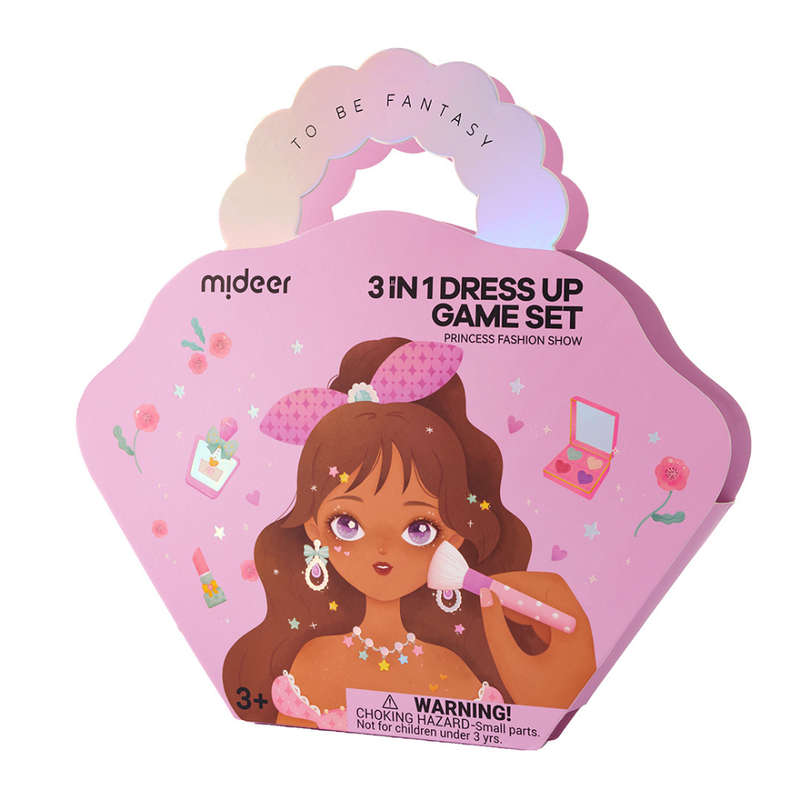 Mideer - 3-in-1 Makeup and Dress Up Arts & Crafts Book Set: Princess Fashion Show