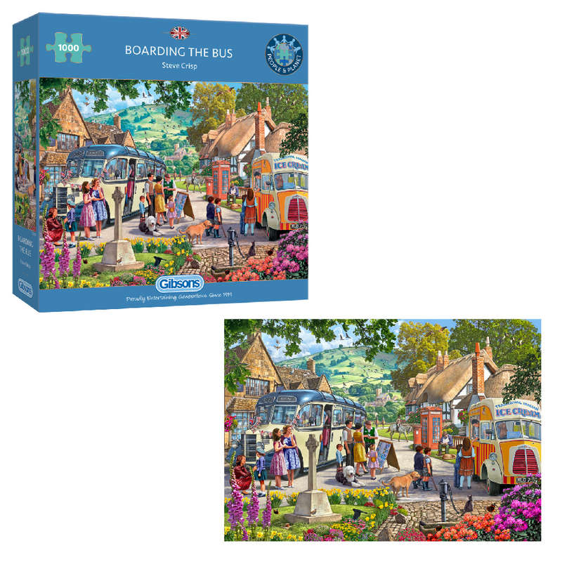 Gibsons - Boarding the Bus - Jigsaw Puzzle - 1000pcs
