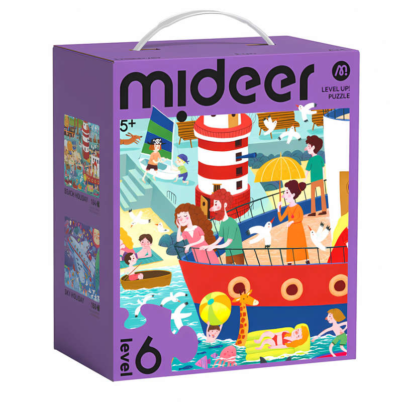 Mideer - Level Up Puzzles - Level 6: Rela x ing Holiday 154-180pcs