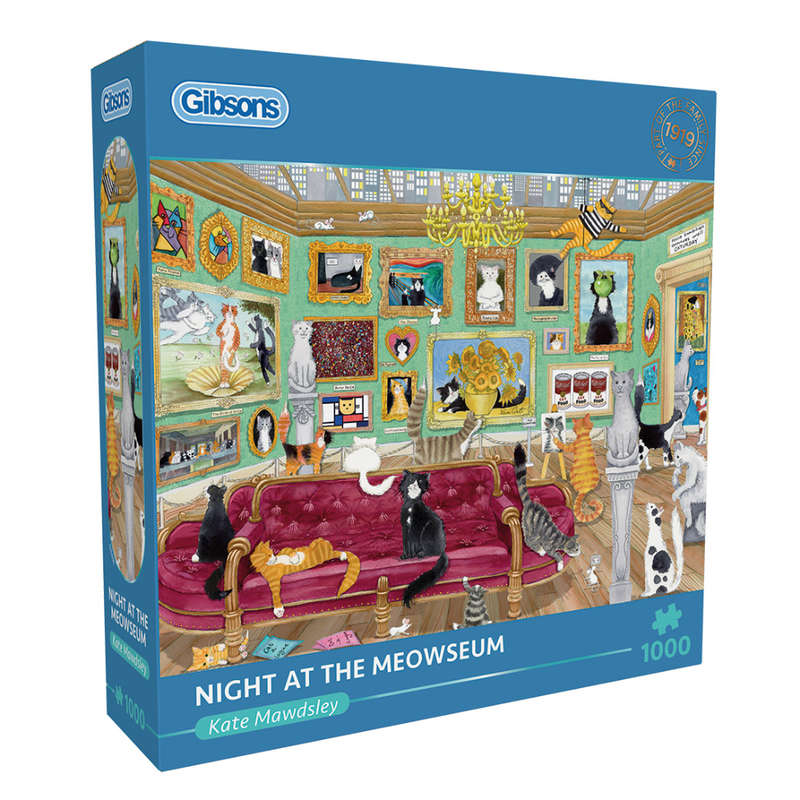 Gibsons - Night at the Meowseum - Jigsaw Puzzle - 1000pcs