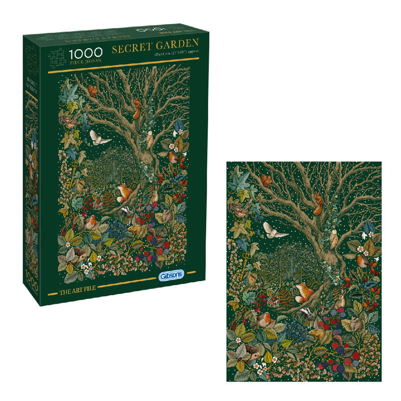 Gibsons - The Art File: Secret Garden - Jigsaw Puzzle - 1000pcs