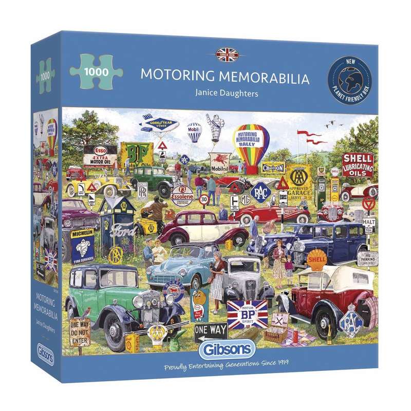Gibsons - Motoring Memorabilia - Jigsaw Puzzle - 1000pcs