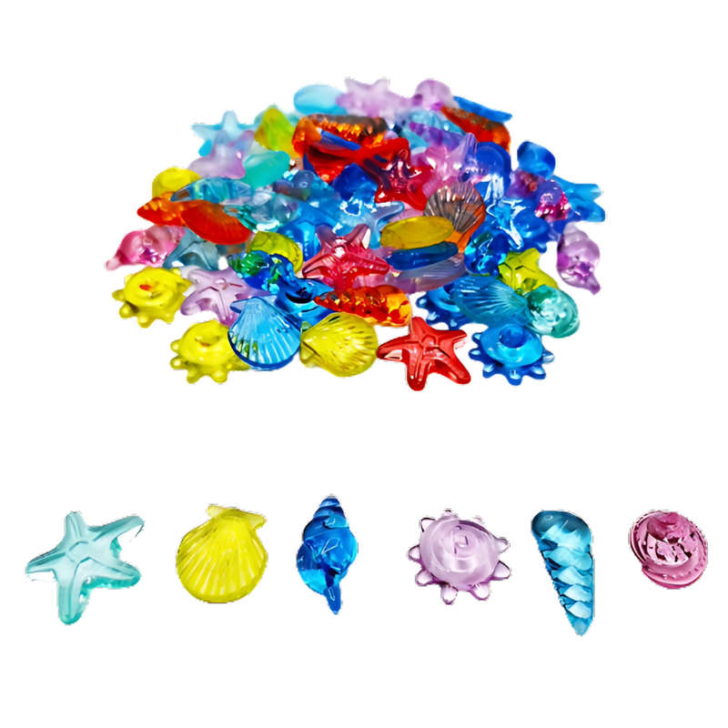 Greenbean - Translucent Seashell Counters - 72pcs