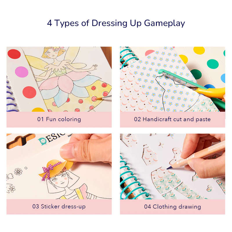 Mideer - Little Designer Arts & Crafts Book Set - Princess Ballet