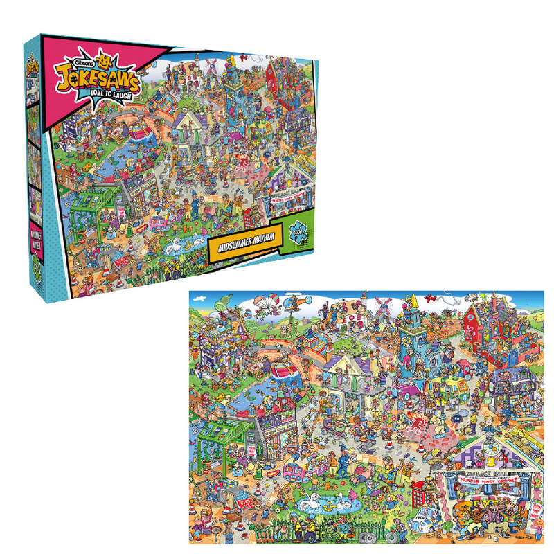 Gibsons - Jokesaws: Midsummer Mayhem - Jigsaw Puzzle - 1000pcs