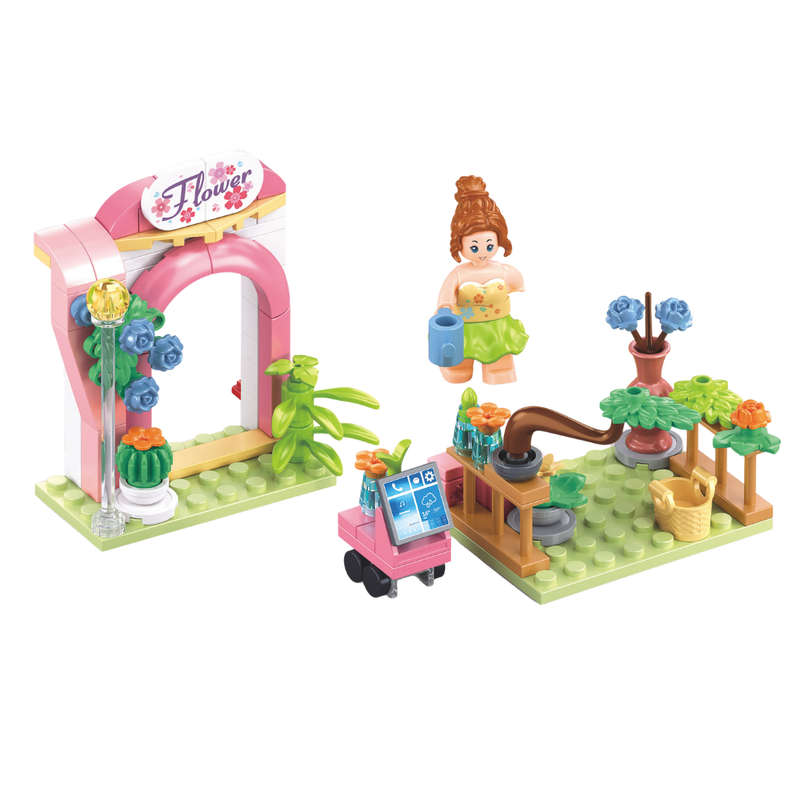 Sluban Building Set: Metropolis - Flower Shop - 109 Pieces
