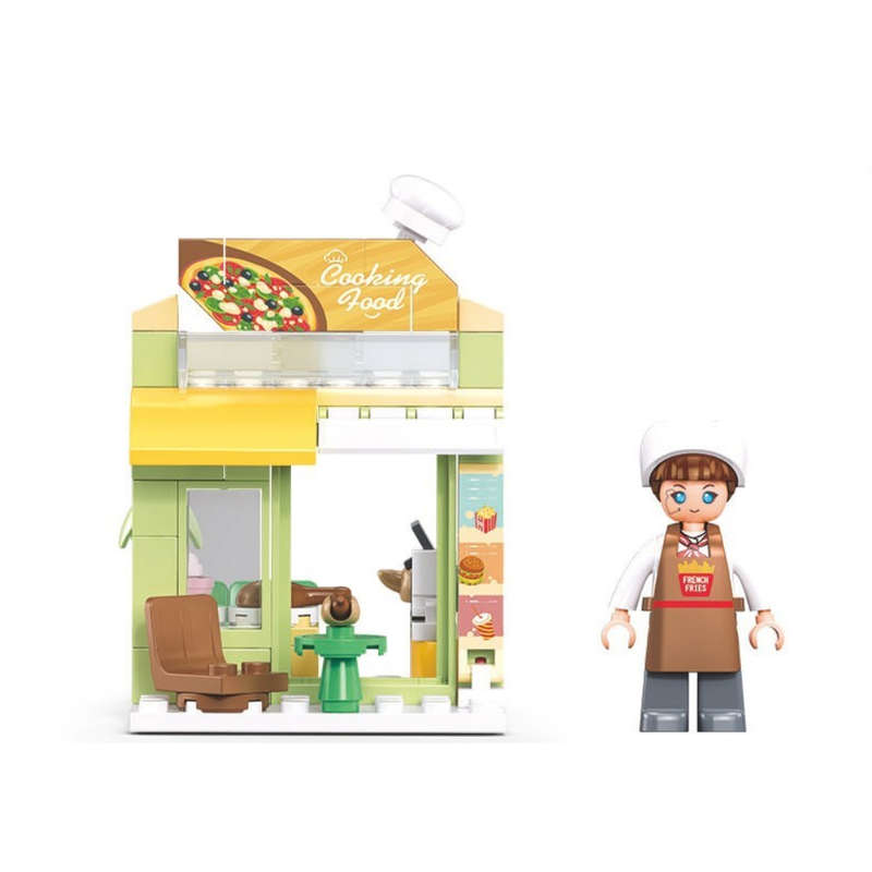 Sluban Building Set: Metropolis - Fast Food Shop - 108 Pieces