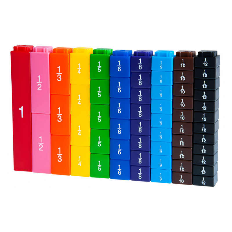 Greenbean - Equivalency Cubes - Fraction Learning Set - 60pcs