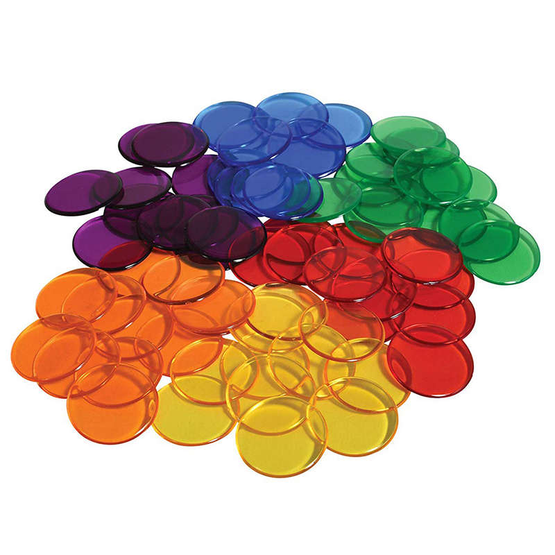 Greenbean - Translucent Round Counters - 6 Colours, 25mm, 300pcs