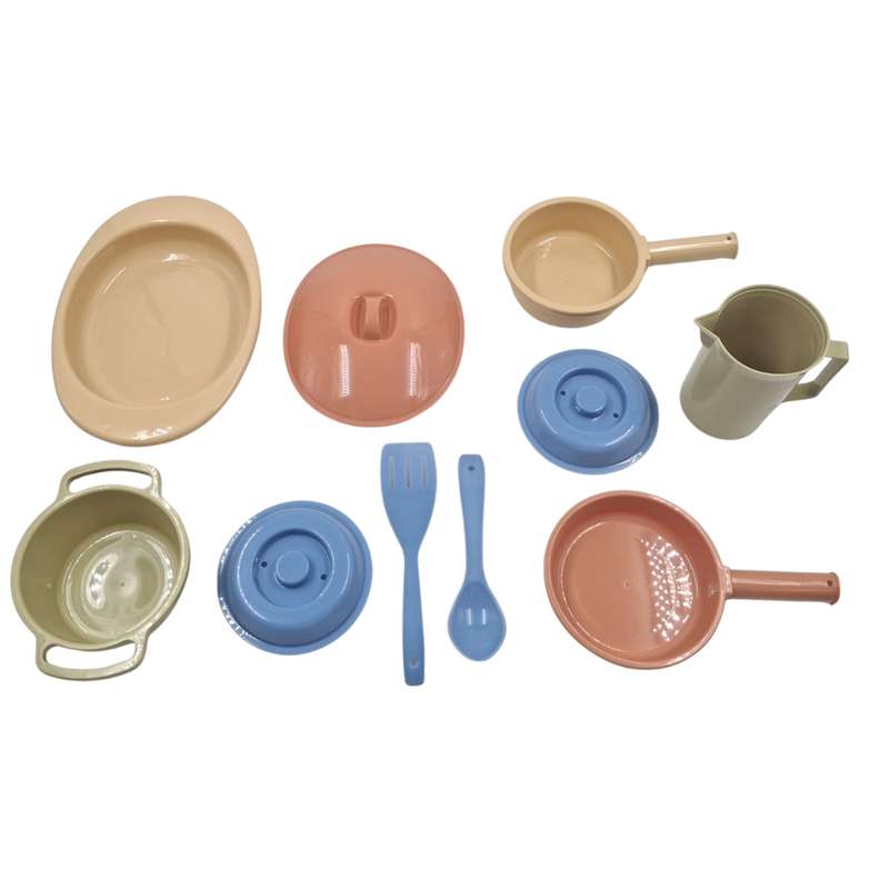 Greenbean - Pretend & Play Kitchen Set - Natural - 10pcs