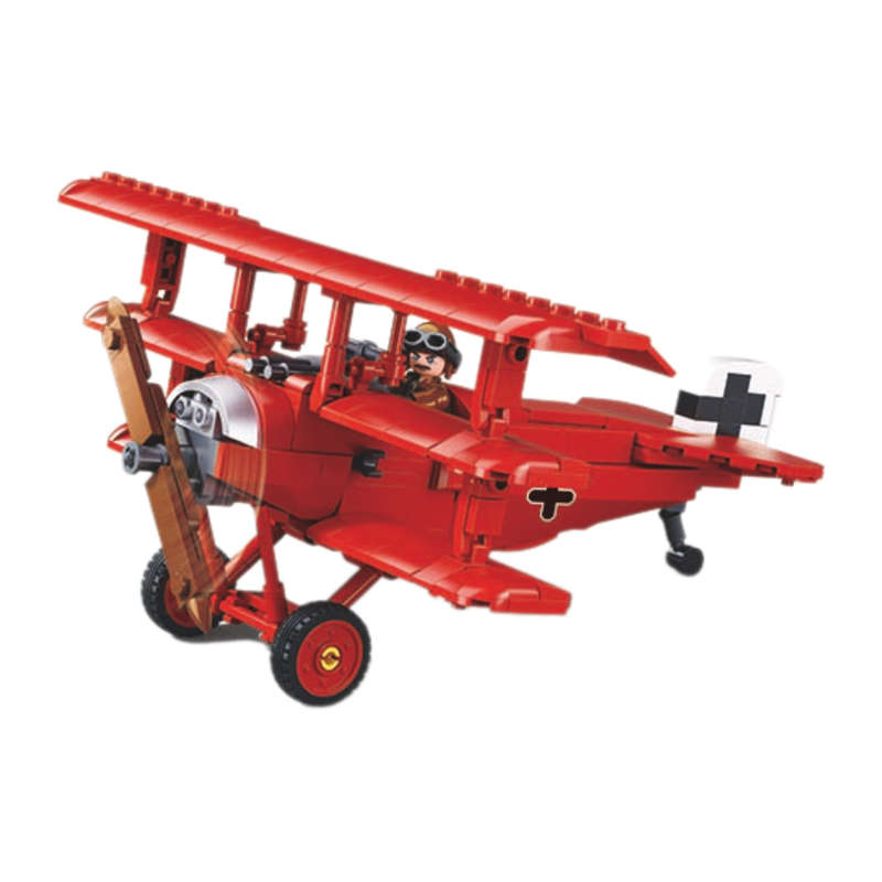 Sluban Building Set: Model Bricks - Fokker DR-1S - 281 Pieces