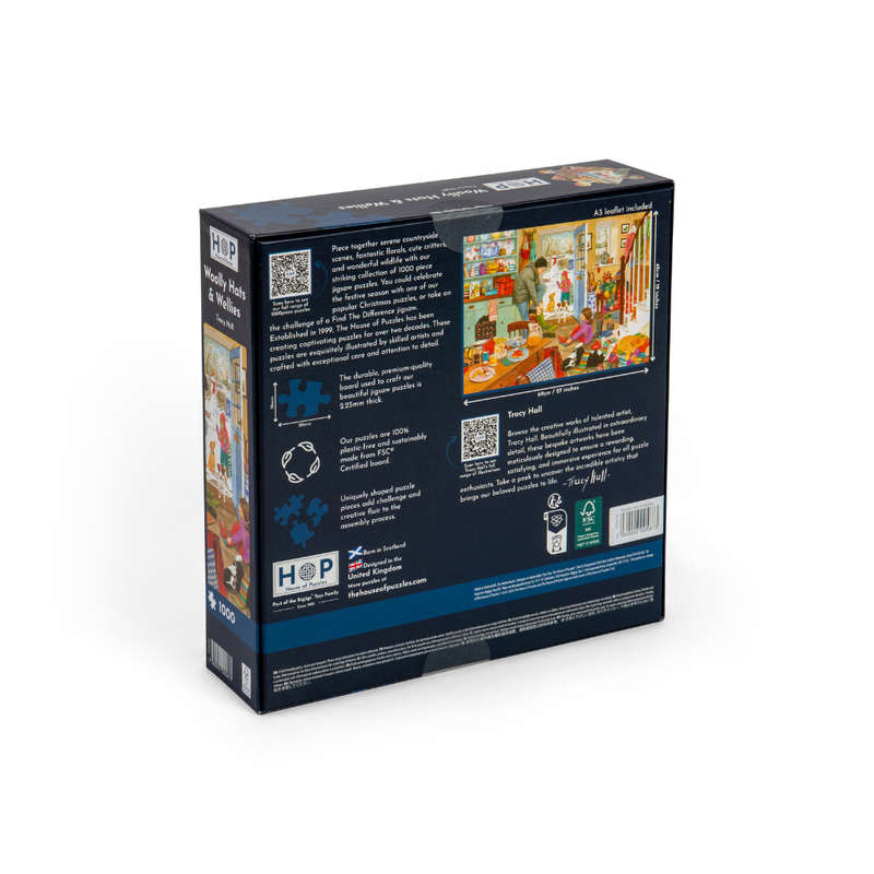 House of Puzzles - Woolly Hats & Wellies - 1000 Piece Jigsaw Puzzle