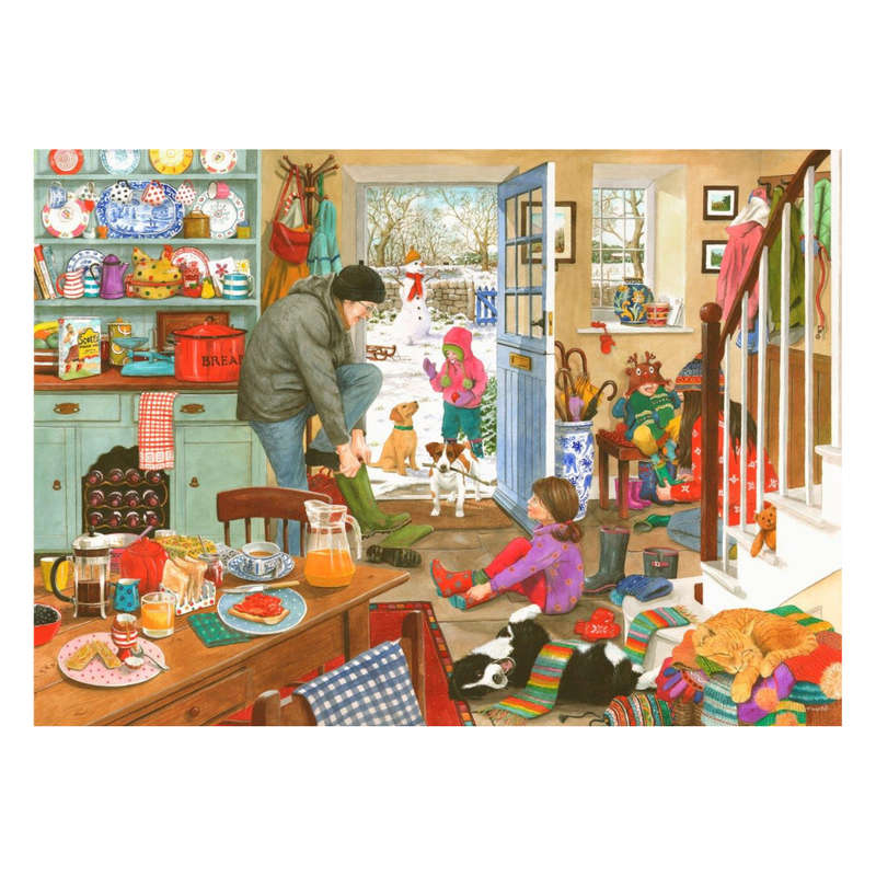 House of Puzzles - Woolly Hats & Wellies - 1000 Piece Jigsaw Puzzle