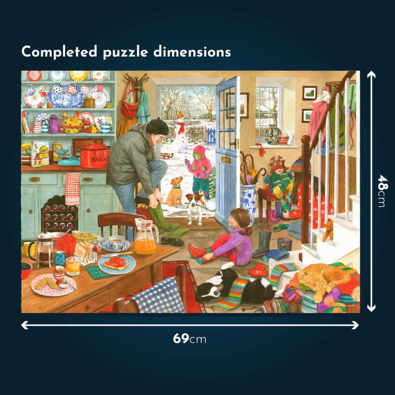 House of Puzzles - Woolly Hats & Wellies - 1000 Piece Jigsaw Puzzle