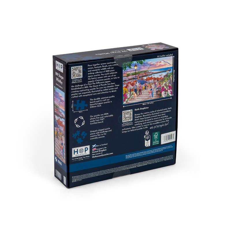 House of Puzzles - 199 Steps Whitby - 1000 Piece Jigsaw Puzzle