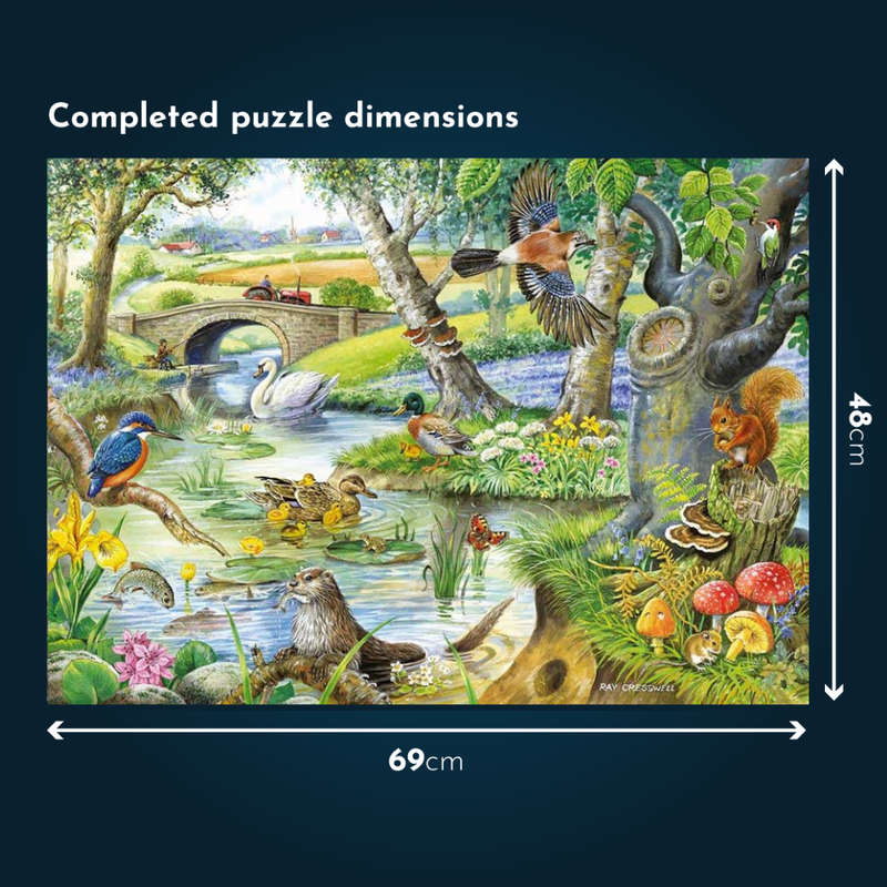 House of Puzzles - Tales Of The River - XL Pieces - 500 Piece Jigsaw Puzzle