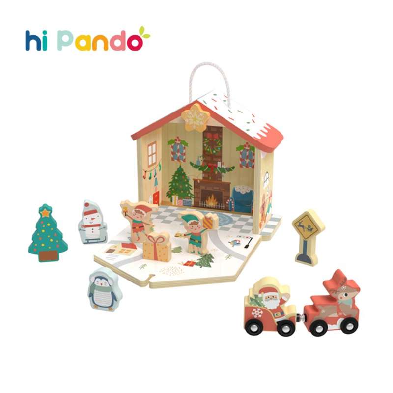 hi Pando - Wooden Christmas Story Box Play Set
