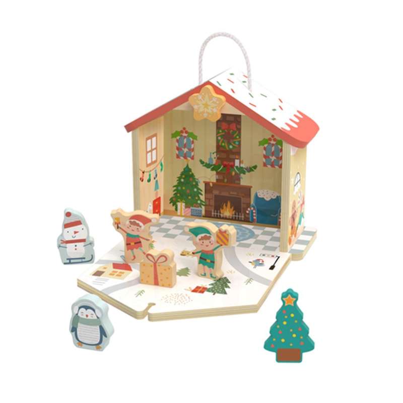 hi Pando - Wooden Christmas Story Box Play Set