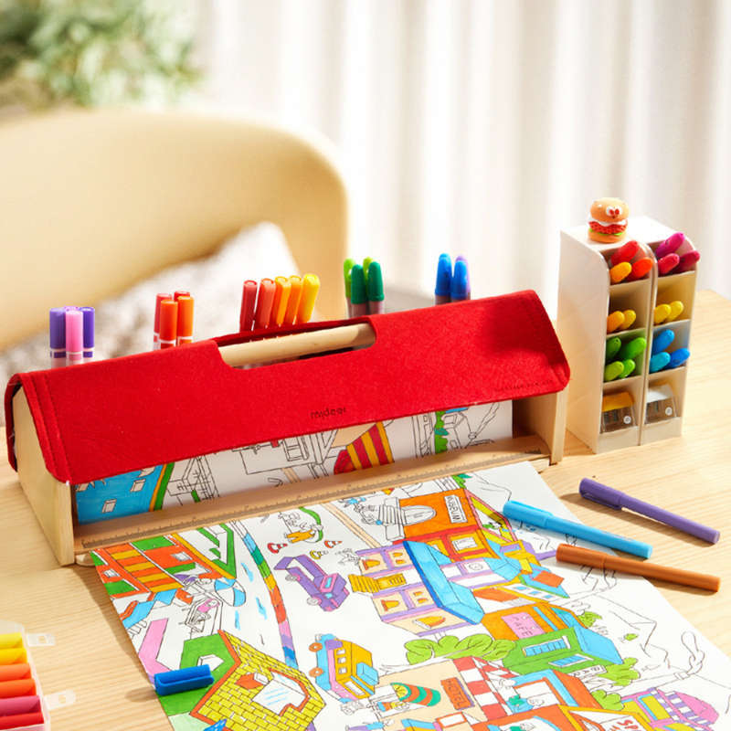 Mideer - Paper Roll Holder with Built-in Stationery Organiser