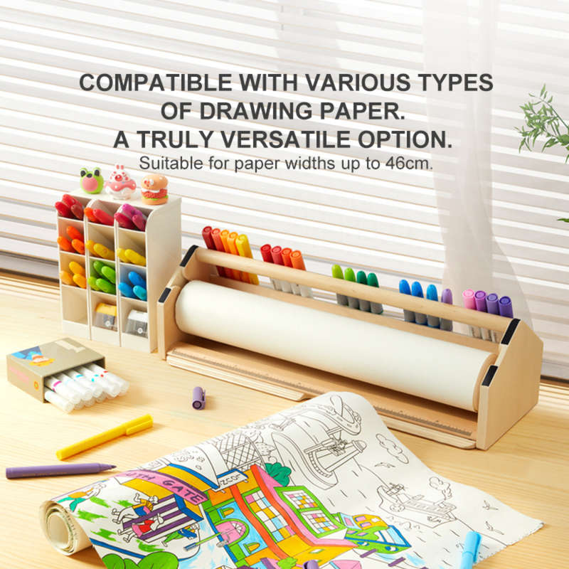 Mideer - Paper Roll Holder with Built-in Stationery Organiser