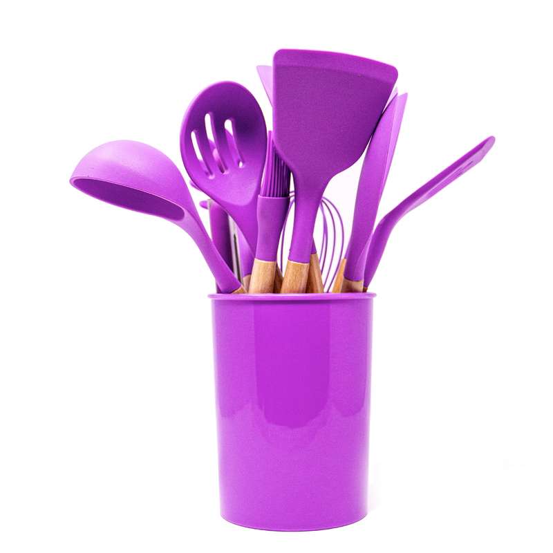 Silicone kitchen utensils - Purple